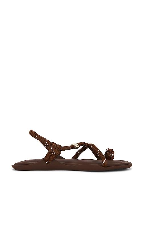 flã²wze flã² square sandal in brown. - size 36 (also in 37, 38, 39, 41)