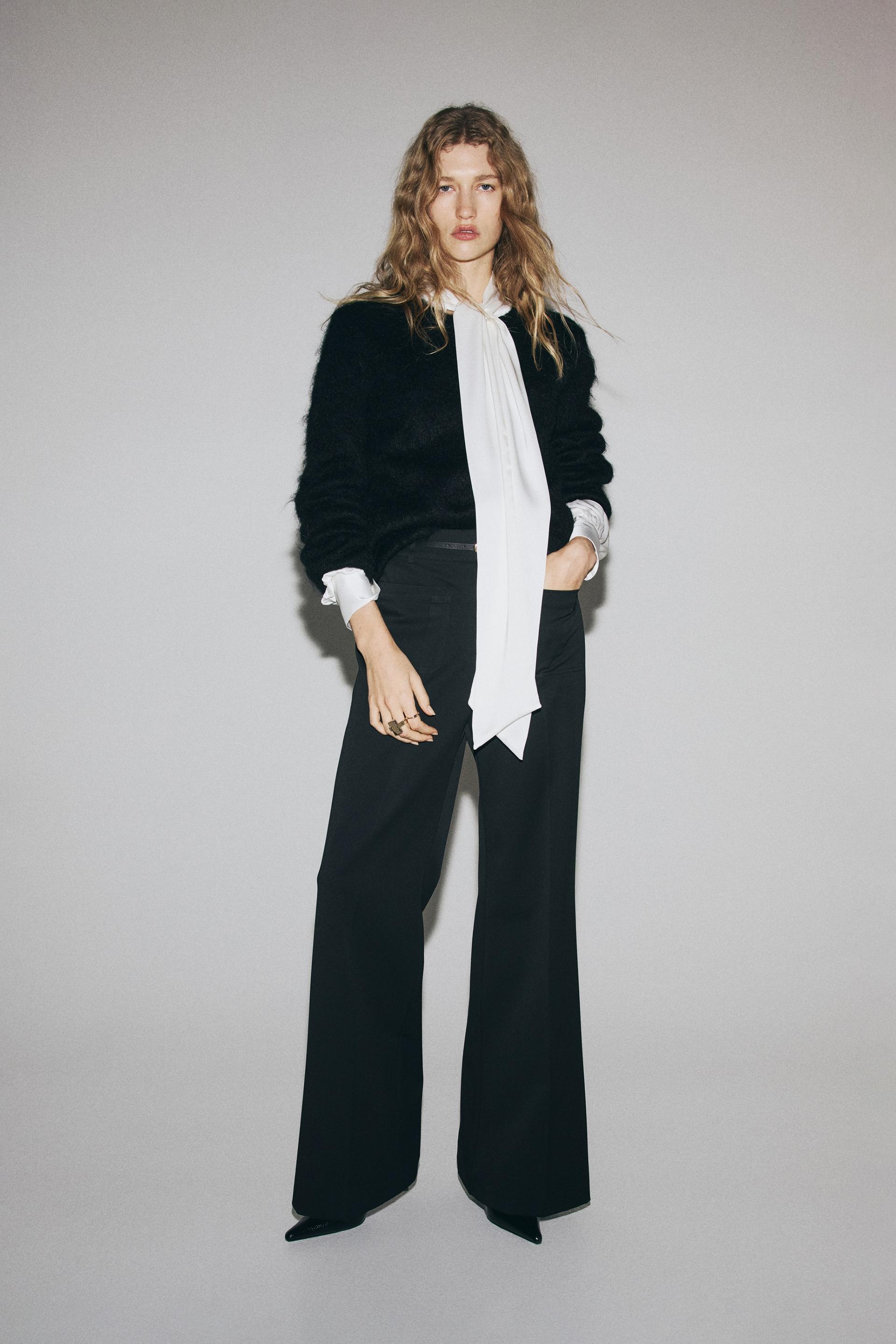 flared belted pants