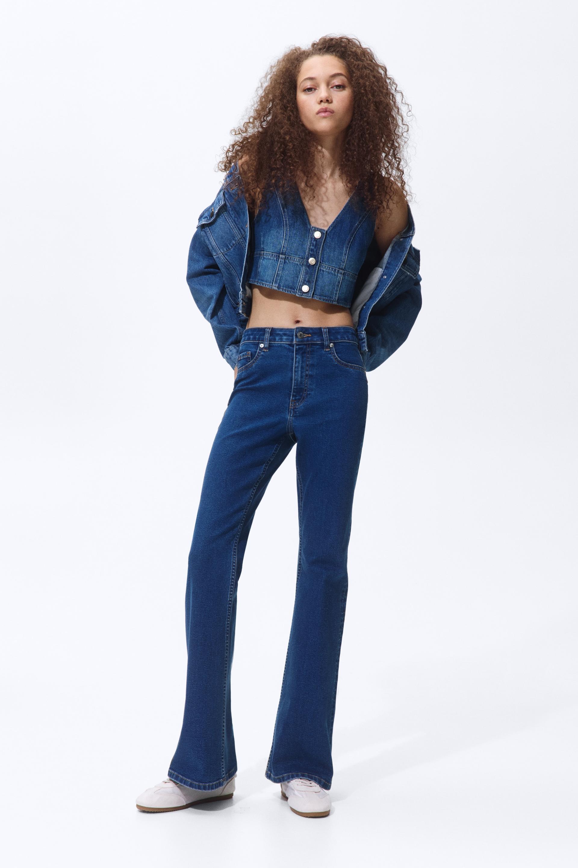 flared high jeans