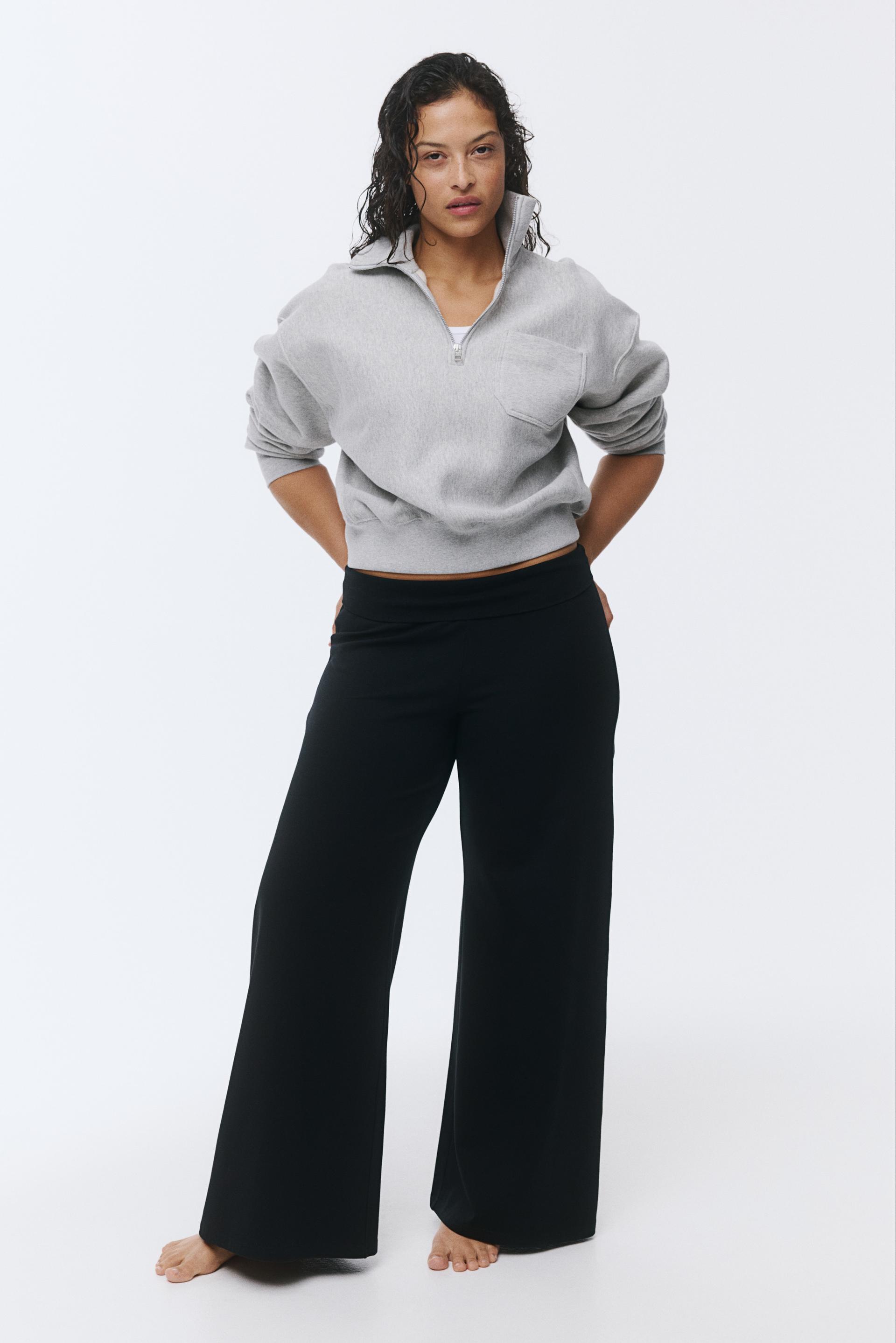 flared jersey pants