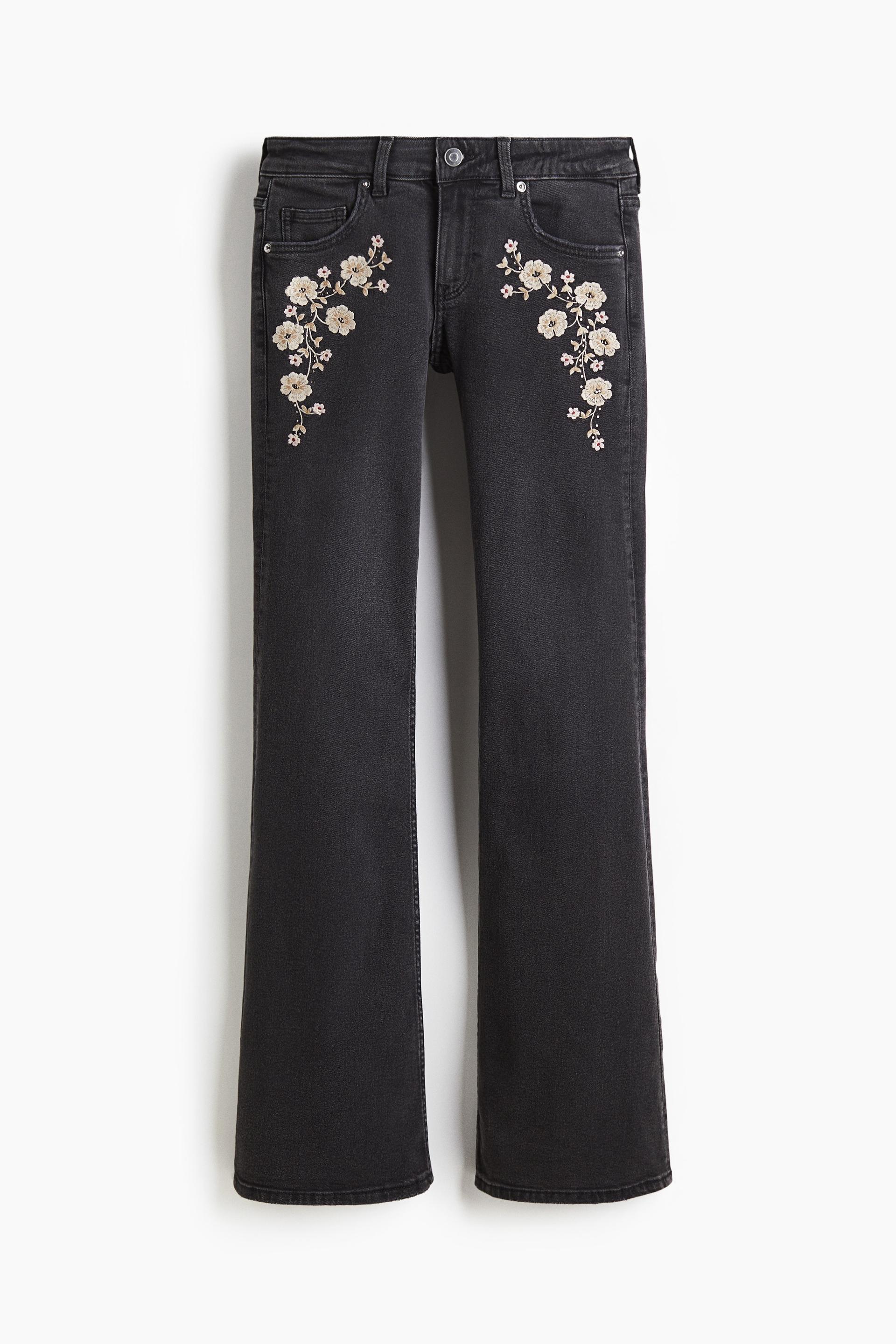 flared low jeans