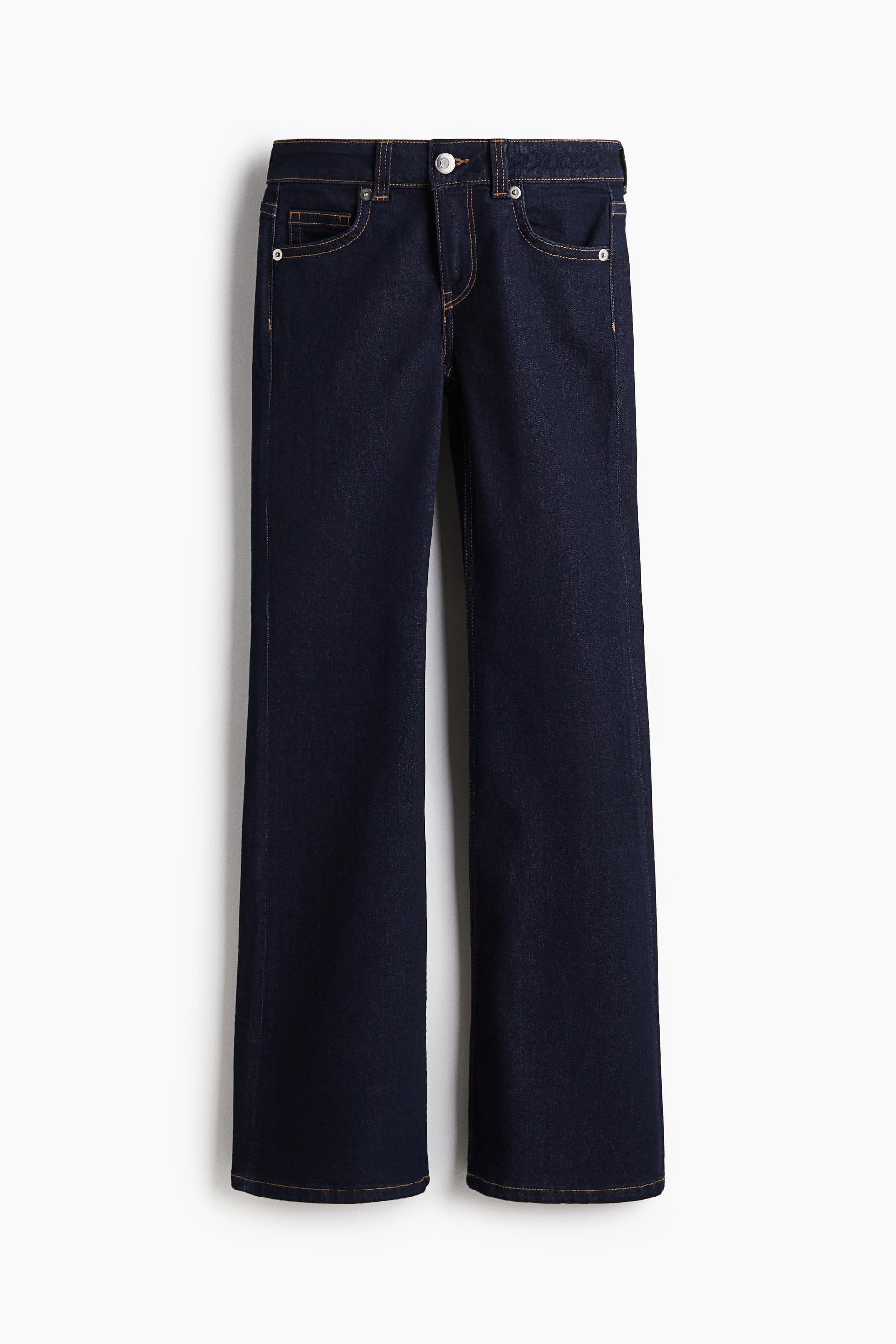 flared low jeans