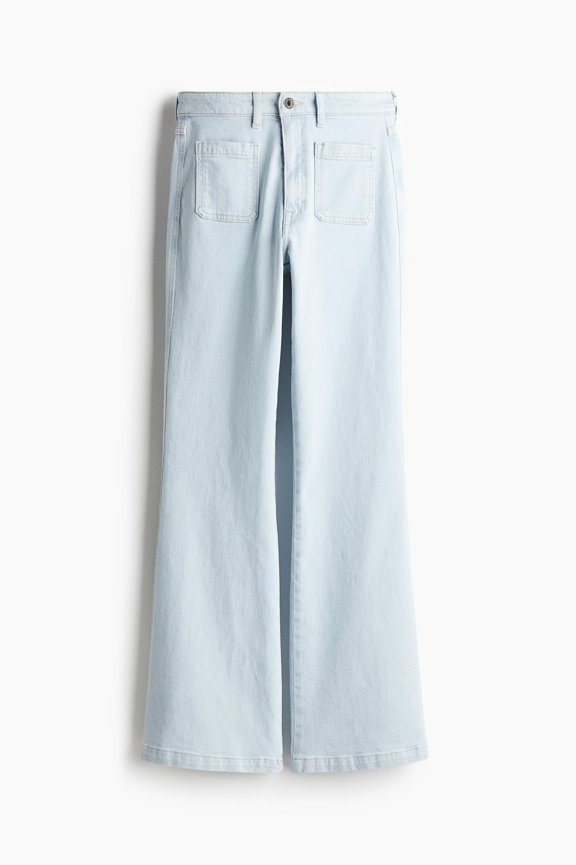flared ultra high jeans