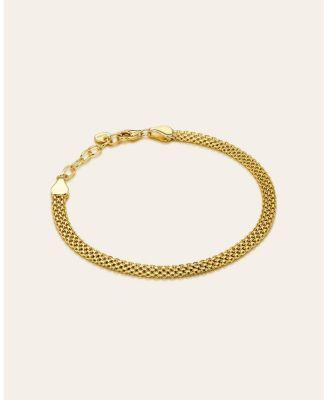 flat mesh chain bracelet