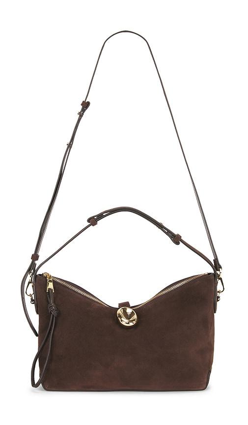 flattered gaia handbag in chocolate.