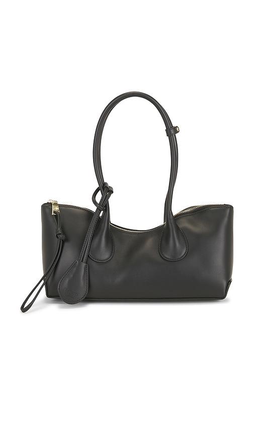 flattered gaia shoulder bag in black.