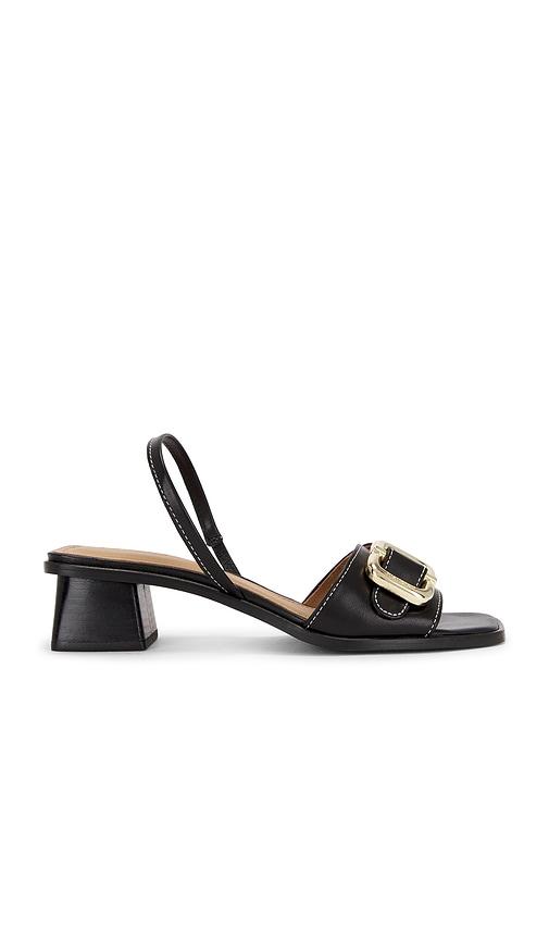 flattered jojo sandal in black. - size 37 (also in 38, 39, 40)