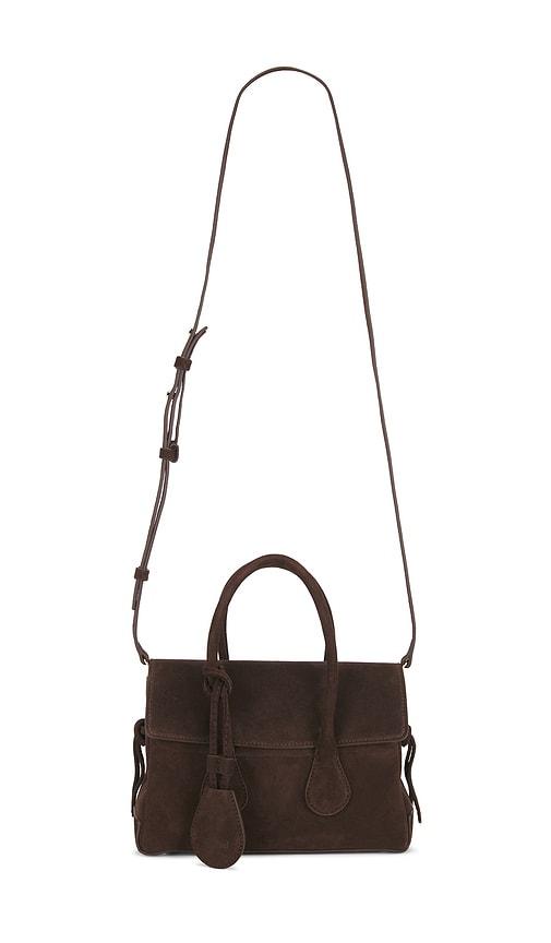 flattered lydia mini bag in chocolate.