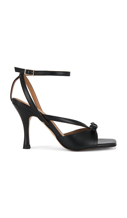 flattered margo sandal in black. - size 37 (also in 39, 40)