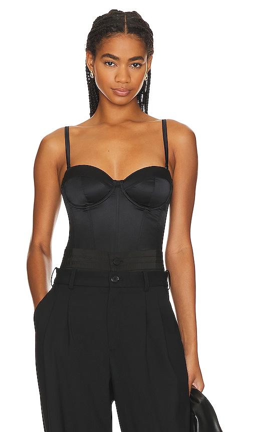 fleur du mal hamptons bustier in black. - size xs (also in l)