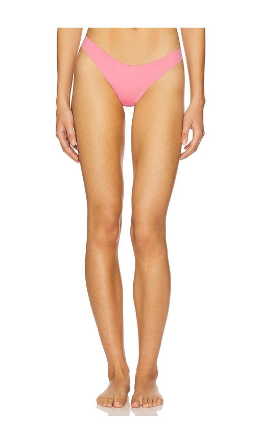 fleur du mal le stretch thong in pink. - size 4 (also in 5)