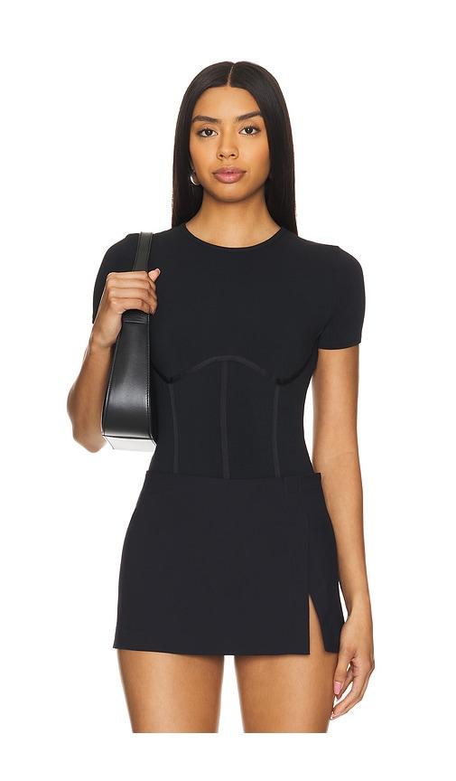 fleur du mal t-shirt bodysuit in black. - size s (also in xs)