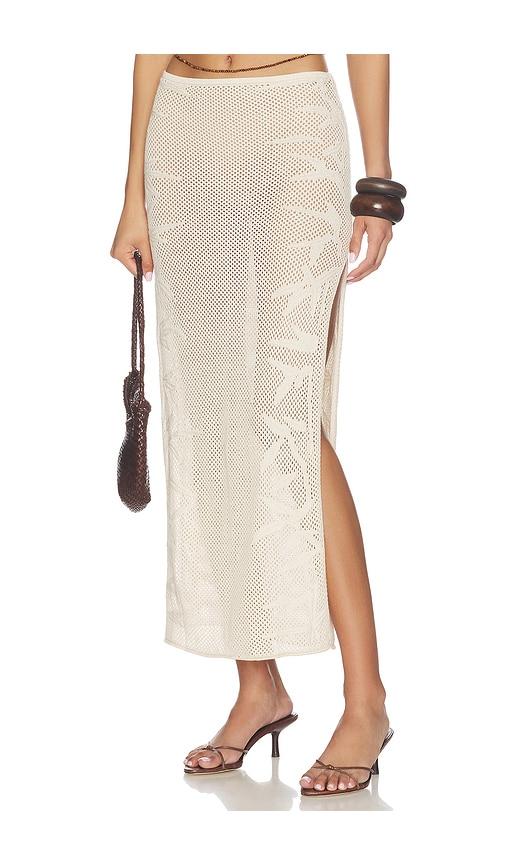 flook the label zhenya skirt in beige. - size m (also in s)
