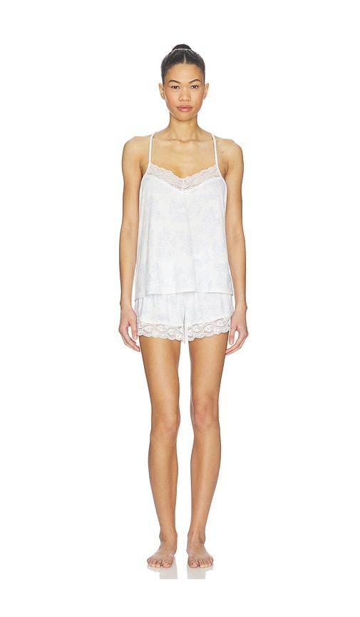 flora nikrooz eloise pajama set in baby blue. - size l (also in m, xs)