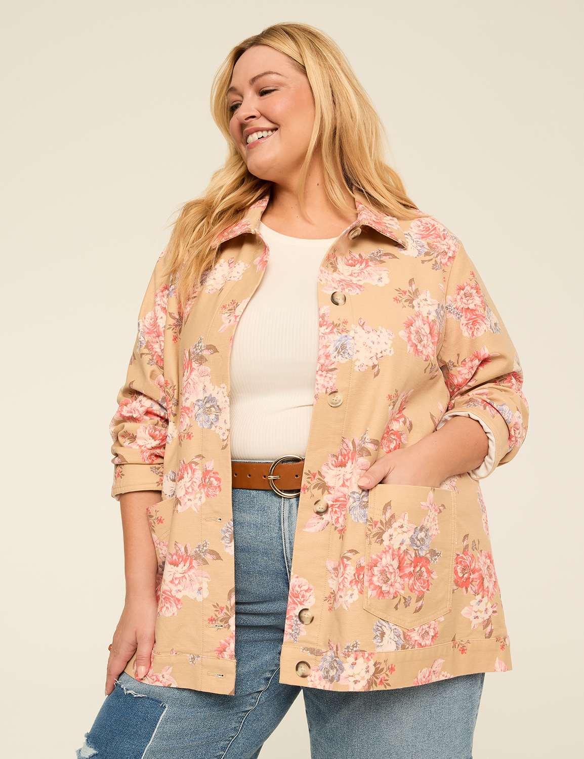 floral printed jacket