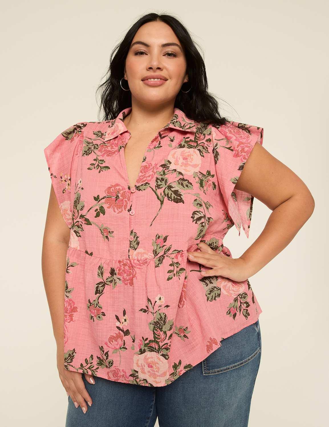 flutter-sleeve babydoll top