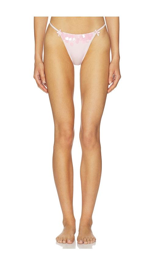 for love & lemons louise bikini bottom in blush. - size l (also in m, s, xl, xs)