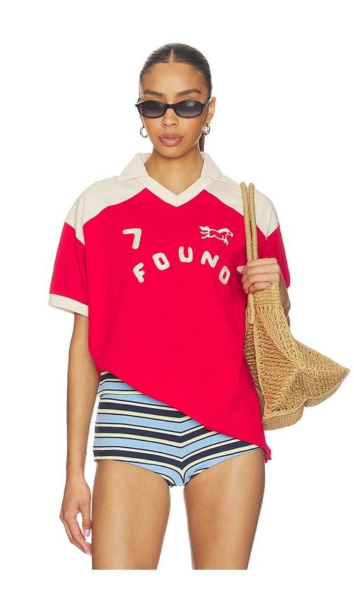 found goji red jersey tee in red,nude. - size m (also in xl/1x)