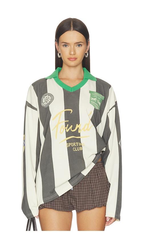 found striped sport ls jersey in black. - size s (also in xs)