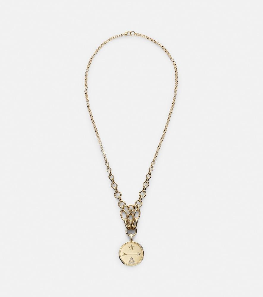 foundrae dream lattice 18kt gold chain necklace with diamonds