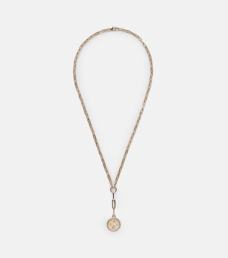 foundrae refined clip 18kt gold chain necklace with diamonds