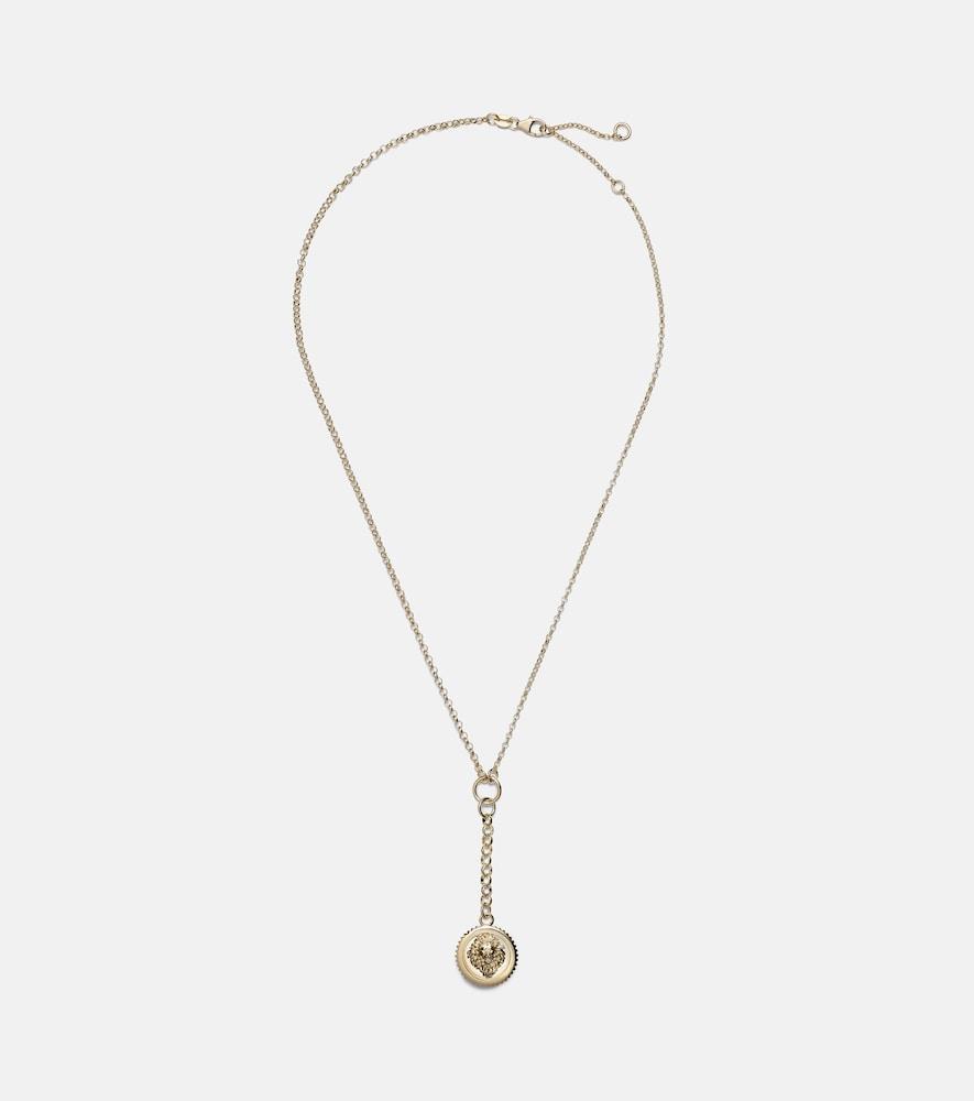 foundrae strength 18kt gold chain necklace with diamond