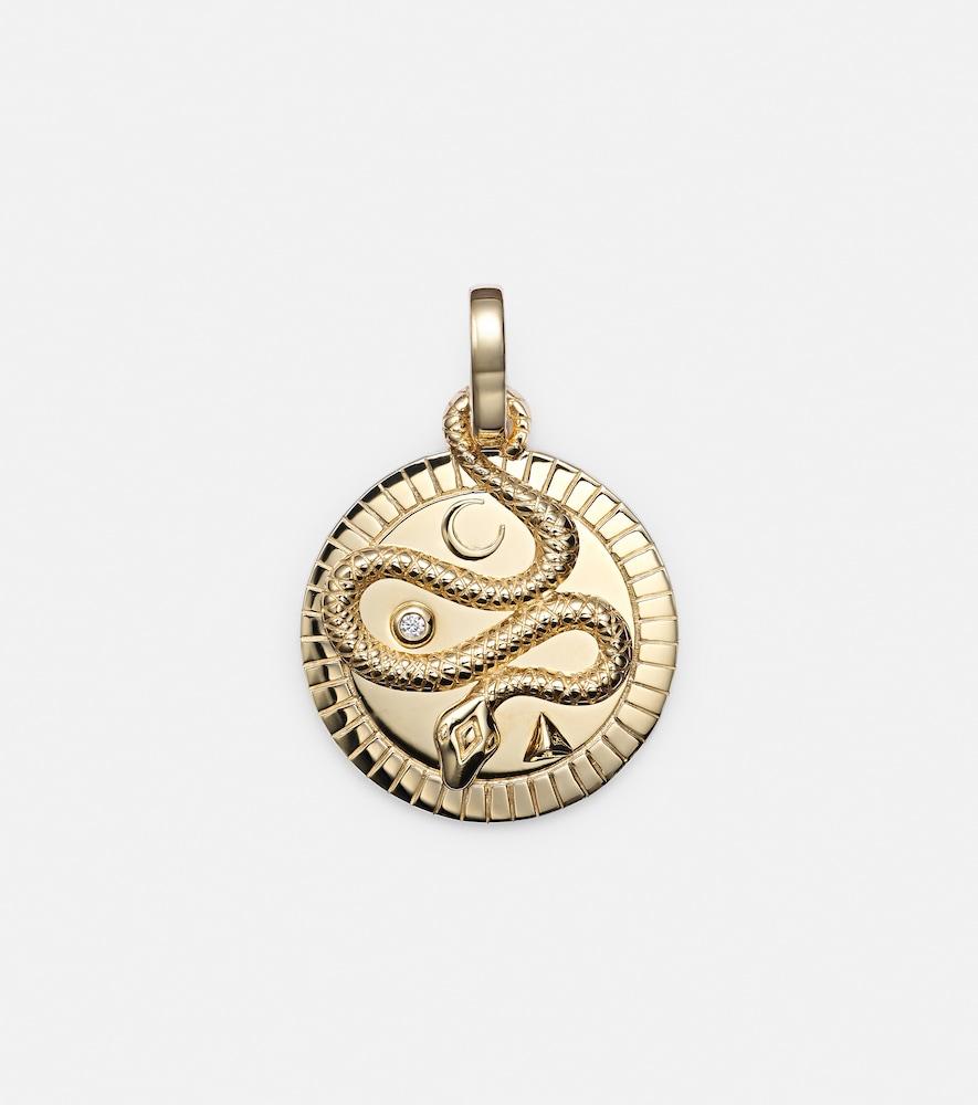 foundrae wholeness medium pendant with diamonds