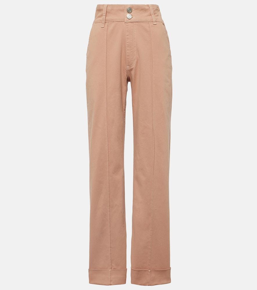 frame 70s high-rise straight jeans
