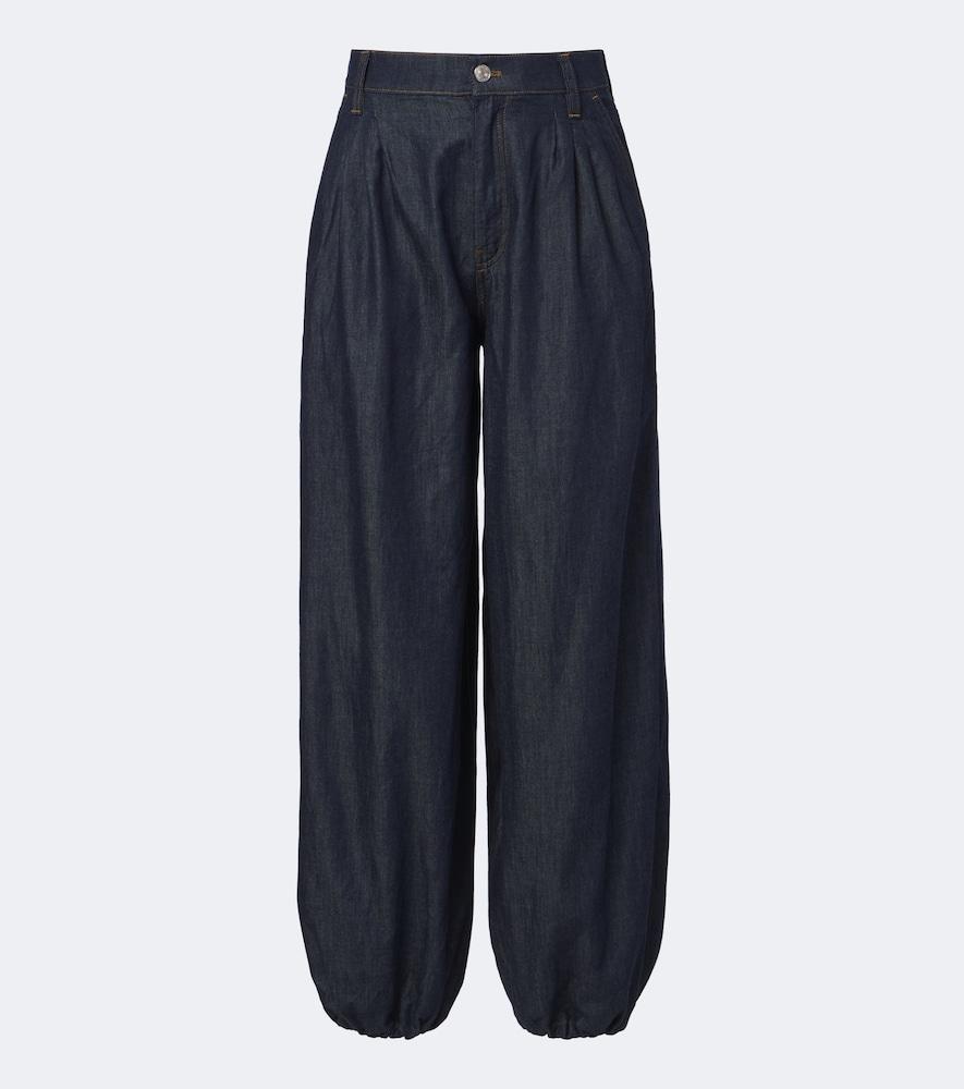 frame balloon wide-leg jeans