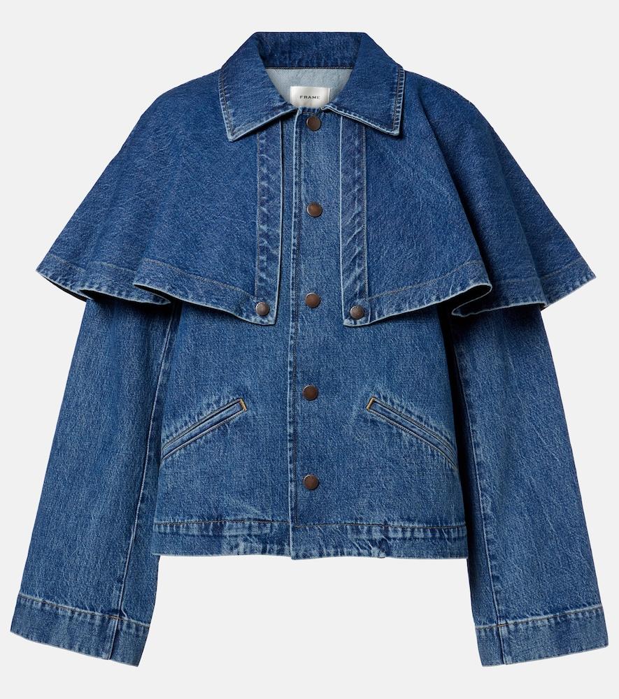 frame cape denim jacket