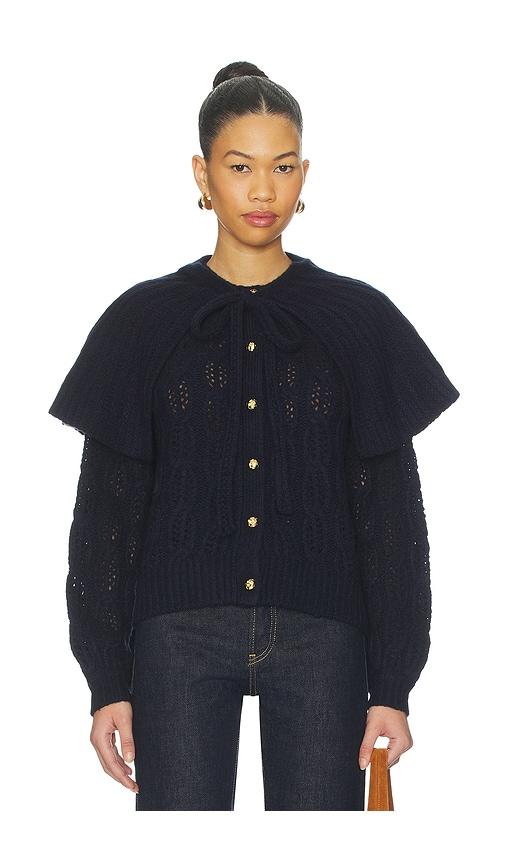 frame cape sweater in navy. - size m (also in s)