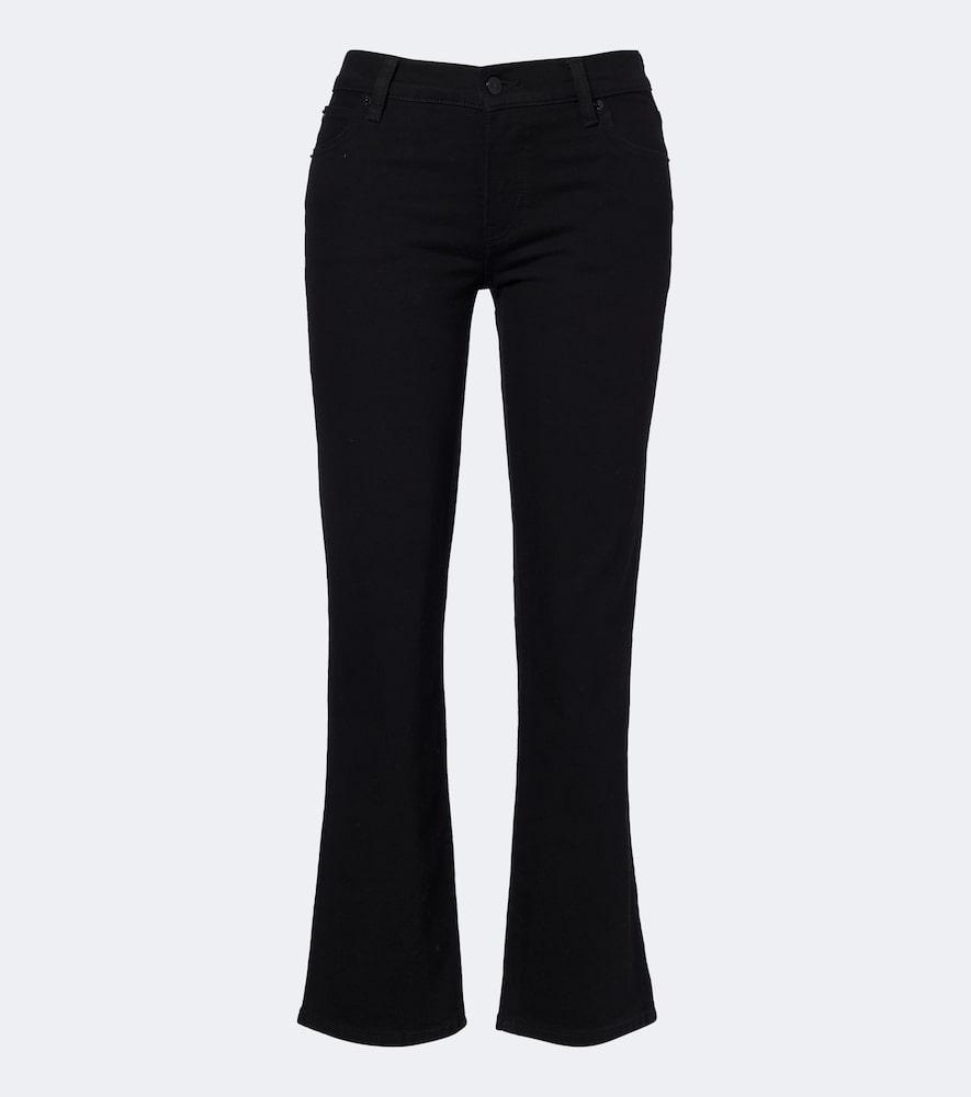 frame cigarette cropped straight jeans