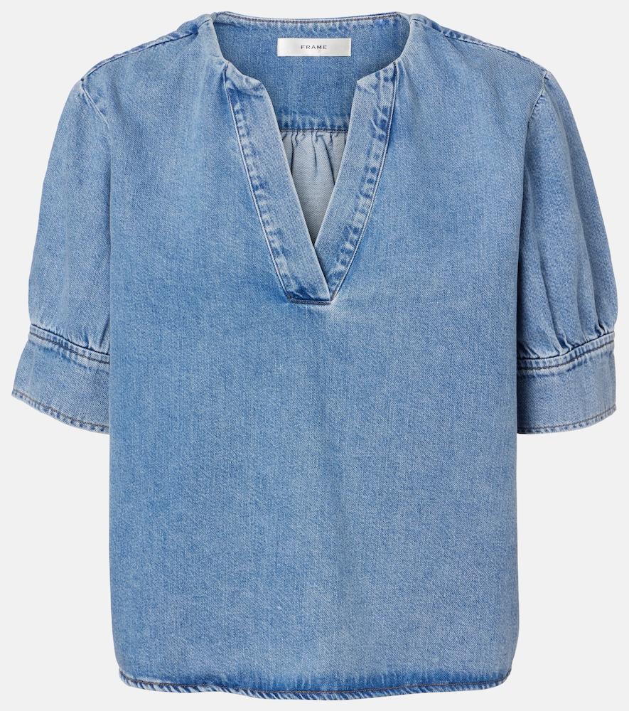 frame denim top