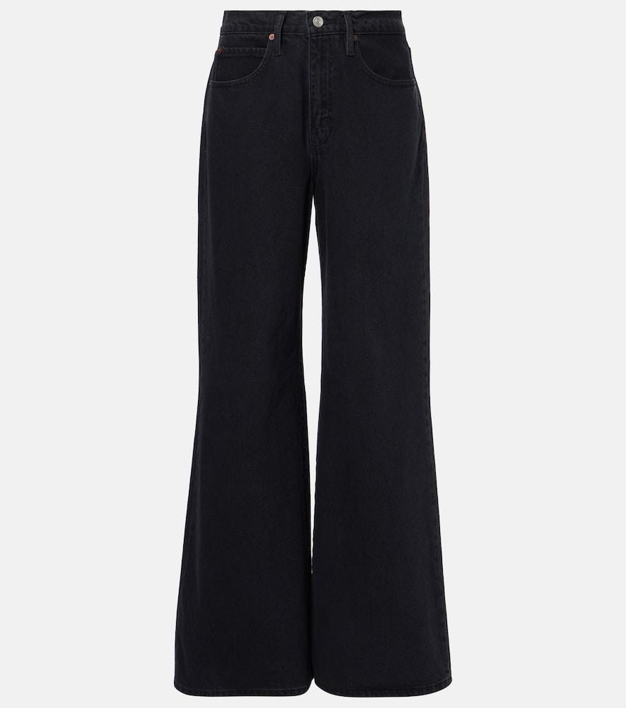frame easy wide flare high-rise flared jeans