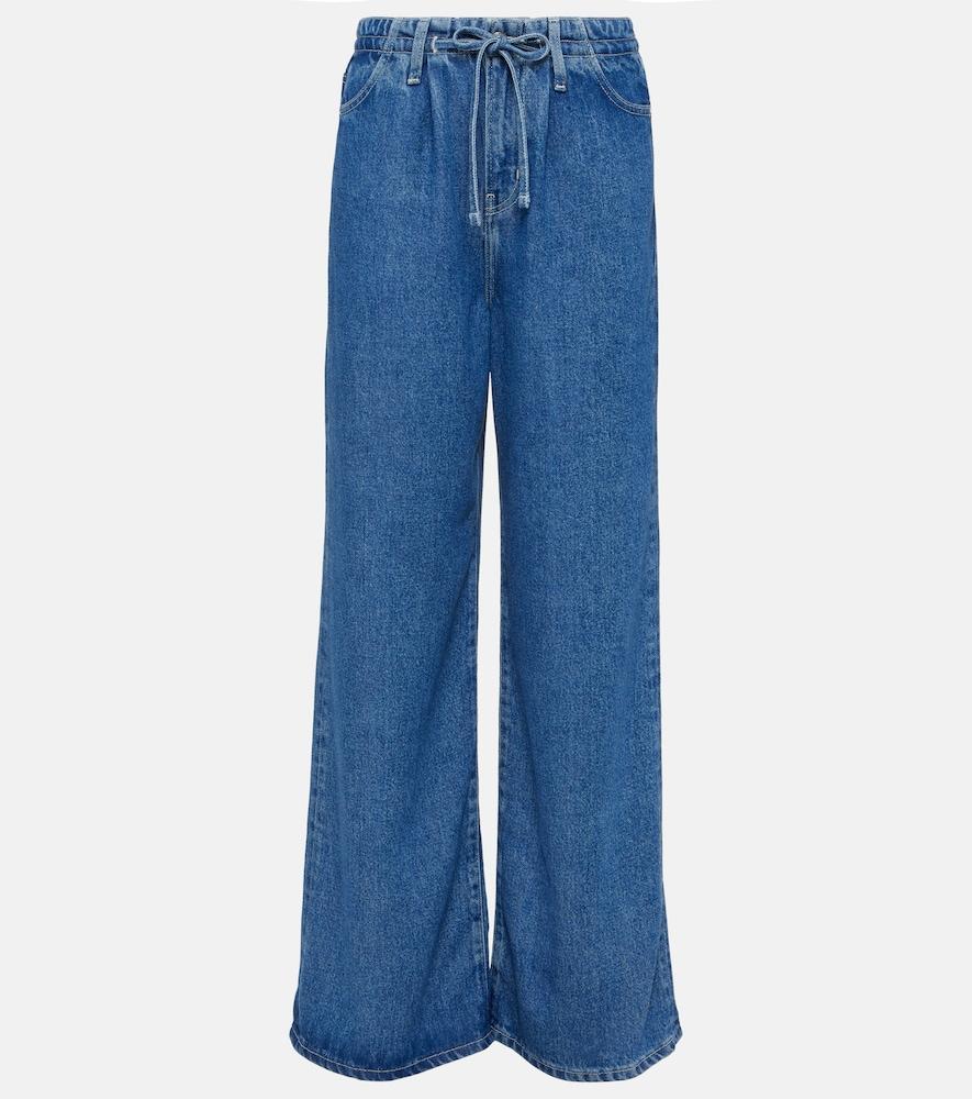 frame high-rise wide-leg jeans
