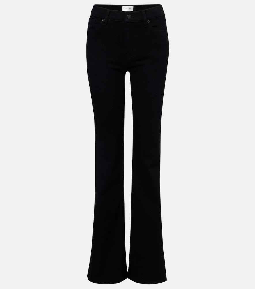frame icon mid-rise flared jeans