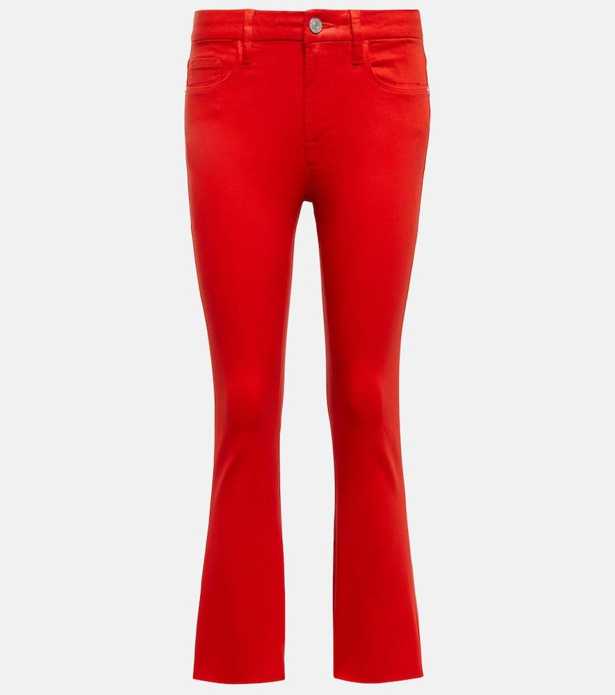 frame le crop mini boot high-rise jeans