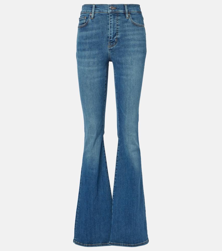 frame le high flare high-rise flared jeans