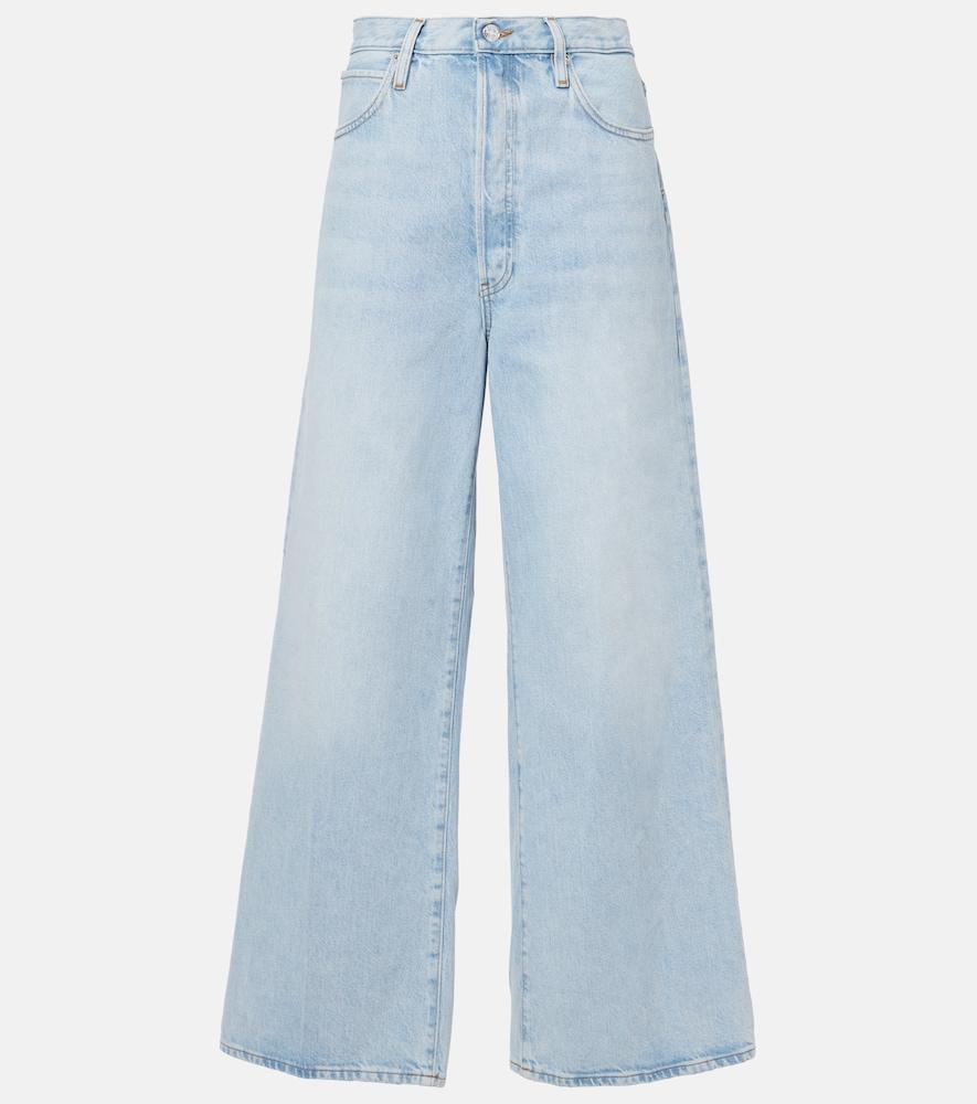 frame le low baggy wide-leg jeans