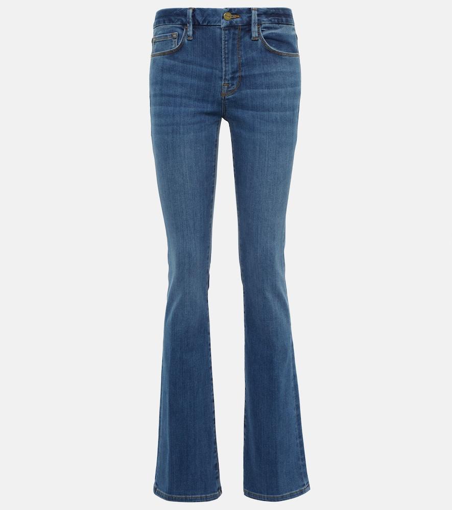 frame le mini boot mid-rise jeans