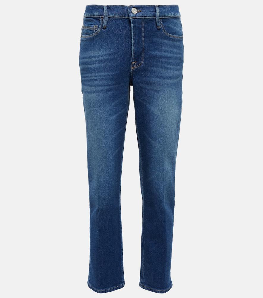 frame le nouveau mid-rise straight jeans