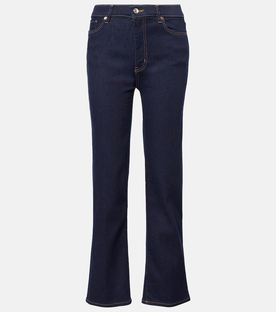 frame le sleek high-rise straight jeans