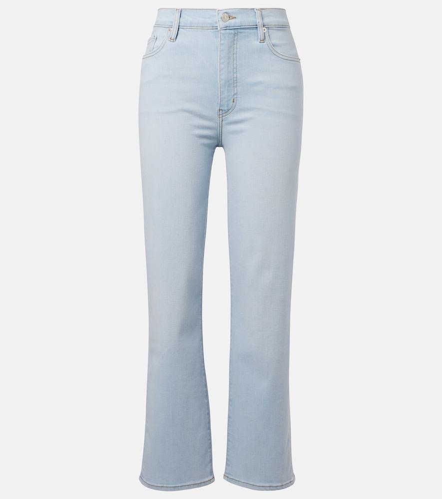 frame le sleek high-rise straight jeans