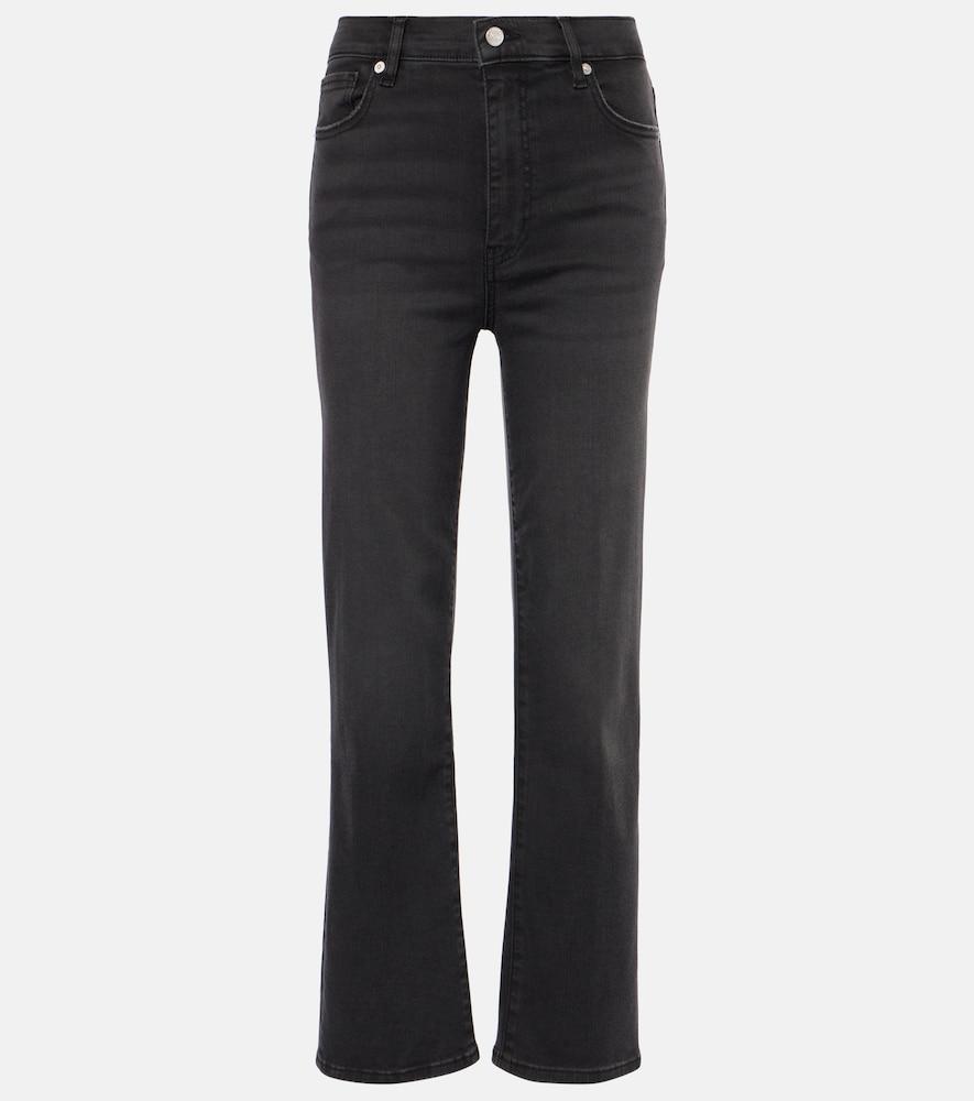 frame le sleek high-rise straight jeans