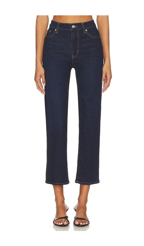 frame le sleek straight jeans in navy. - size 32 (also in 33, 34)