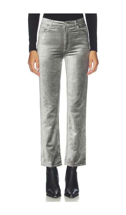 frame le sleek straight pant in grey. - size 24 (also in 25, 28, 30)