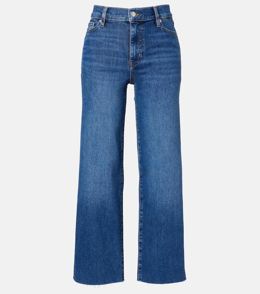 frame le slim palazzo crop wide-leg jeans