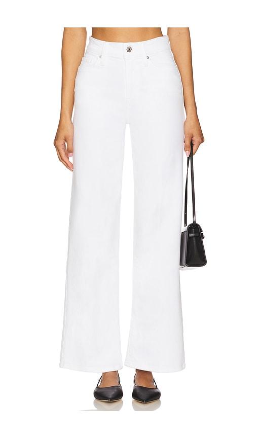 frame le slim palazzo jeans in white. - size 33 (also in 34)