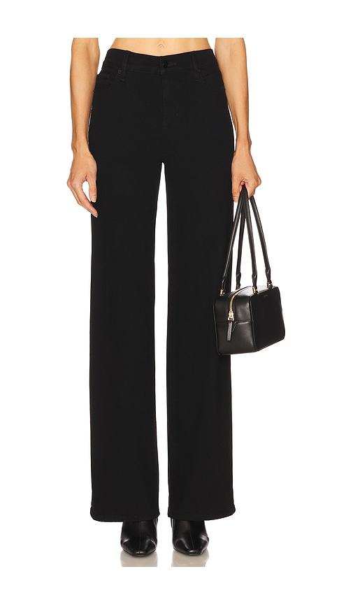 frame le slim palazzo long jeans in black. - size 23 (also in 24, 33, 34)