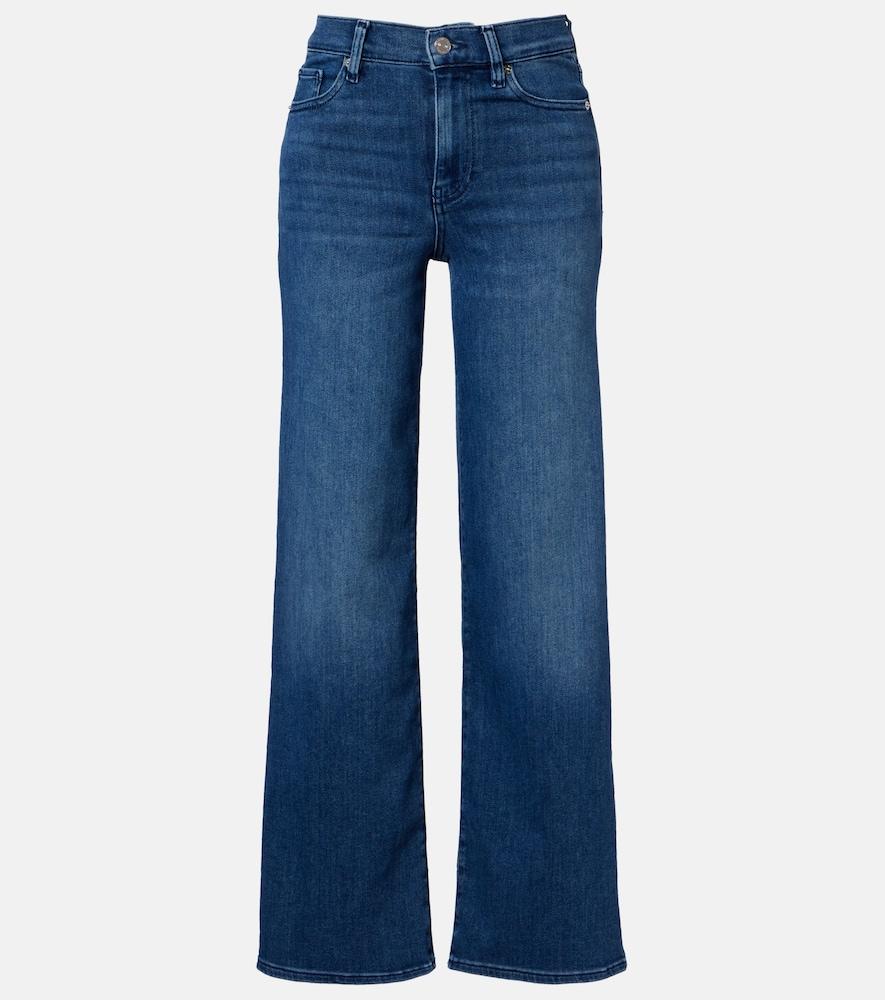 frame le slim palazzo wide-leg jeans